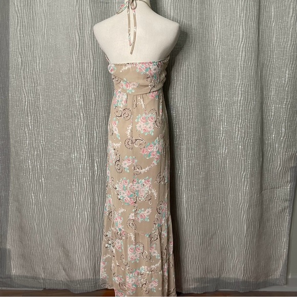 Orsay Victorian floral adjustable halter maxi dress - Picture 4 of 6